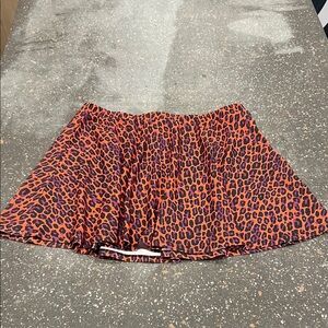 Sourpuss Orange and Black Leopard swim cover up